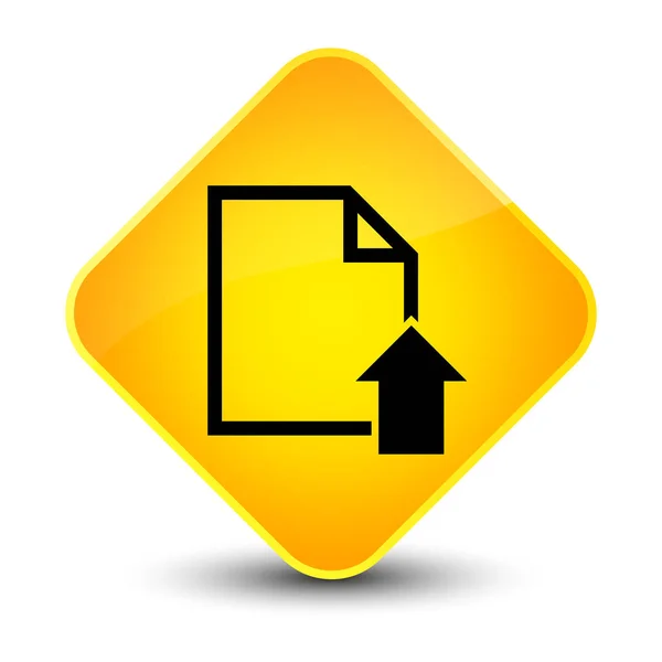 Элегантная желтая кнопка с изображением документа — стоковое фото