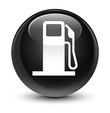 Yakıt dağıtıcı kutsal kişilerin resmi camsı siyah yuvarlak düğme