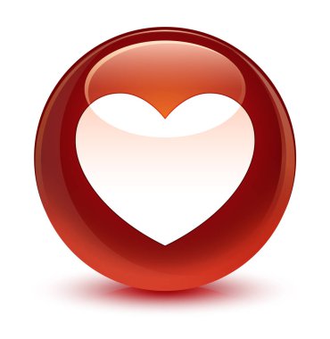 Kalp kutsal kişilerin resmi camsı kahverengi yuvarlak düğme