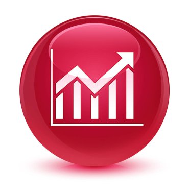 İstatistik kutsal kişilerin resmi camsı pembe yuvarlak düğme