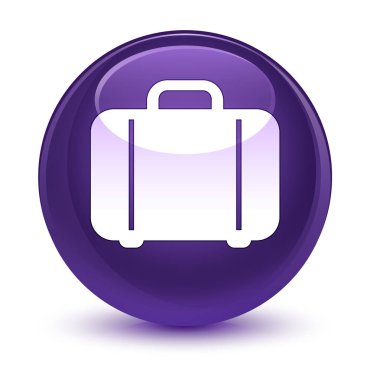 Çanta kutsal kişilerin resmi camsı mor yuvarlak düğme