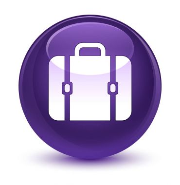 Çanta kutsal kişilerin resmi camsı mor yuvarlak düğme