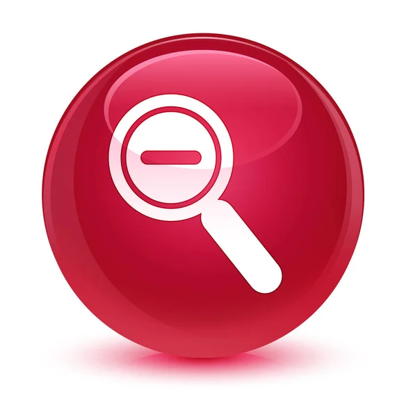Pomniejszyć ikony szklisty różowy okrągły przycisk — Zdjęcie stockowe