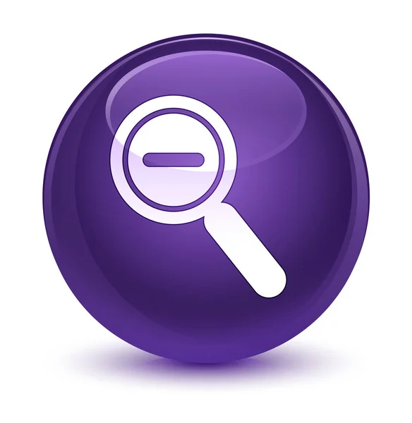 Pomniejszyć ikony szklisty fioletowy okrągły przycisk — Zdjęcie stockowe