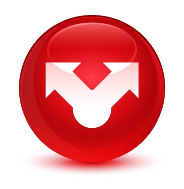 Simge camsı kırmızı yuvarlak düğmeyi paylaşır