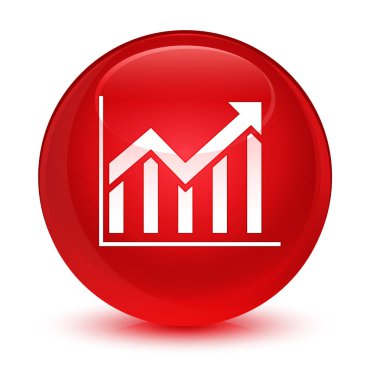 İstatistik kutsal kişilerin resmi camsı kırmızı yuvarlak düğme