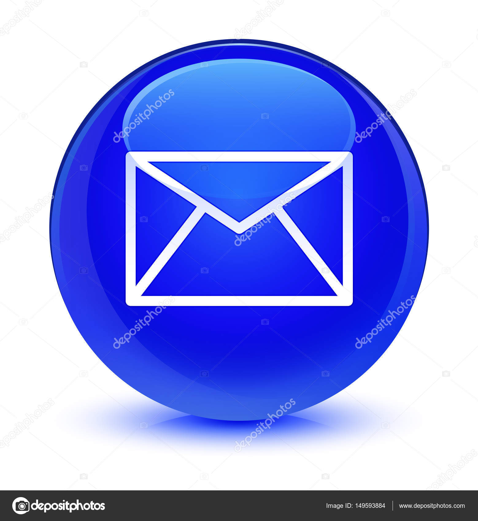 Email Icon Glassy Blue Round Button Stock Photo Image By C Fr Design Email Icon Glassy Blue Round Button Stock Photo Image By C Fr Design
