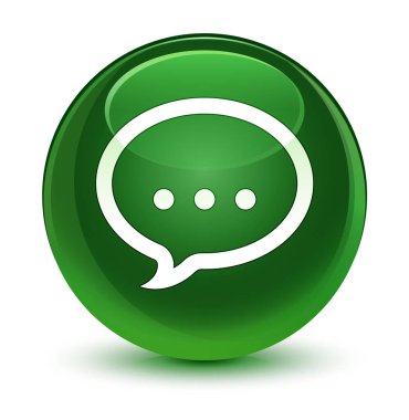 Kutsal kişilerin resmi cam gibi yumuşak yeşil yuvarlak düğme konuşmak