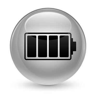 Batarya kutsal kişilerin resmi camsı beyaz yuvarlak düğme