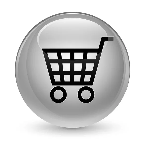 E-commerce pictogram glazig witte, ronde knop — Stockfoto
