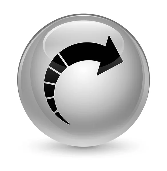 Kolejny biały szklisty ikona strzałki okrągły przycisk — Zdjęcie stockowe