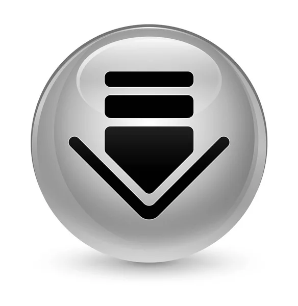 Herunterladen Symbol glasig weißen runden Knopf — Stockfoto