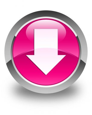 Ok simgesi parlak pembe yuvarlak düğme download