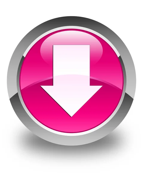 Télécharger flèche icône rose brillant bouton rond — Photo