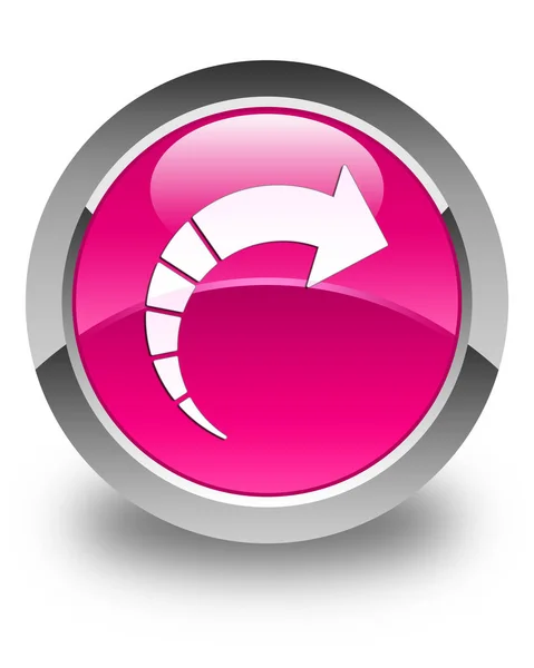 Next arrow icon glossy pink round button
