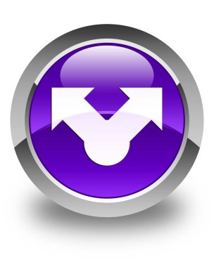 Simge parlak mor yuvarlak düğmeyi paylaşır