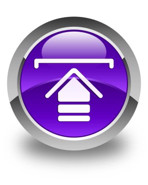 Kutsal kişilerin resmi parlak mor yuvarlak düğme upload