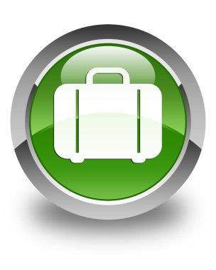 Çanta kutsal kişilerin resmi parlak yumuşak yeşil yuvarlak düğme