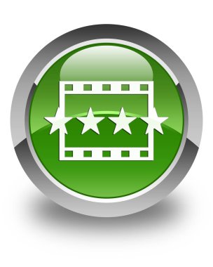 Kutsal kişilerin resmi parlak yumuşak yeşil yuvarlak düğme film değerlendirmeleri