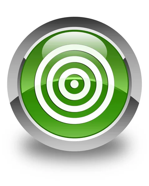 Pictogram glanzend zacht groene ronde doelknop — Stockfoto
