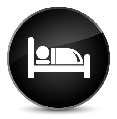 Otel yatak kutsal kişilerin resmi zarif siyah yuvarlak düğme