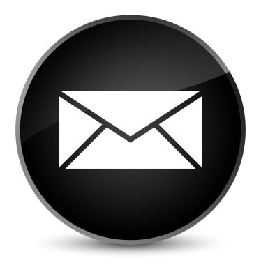 E-posta kutsal kişilerin resmi zarif siyah yuvarlak düğme