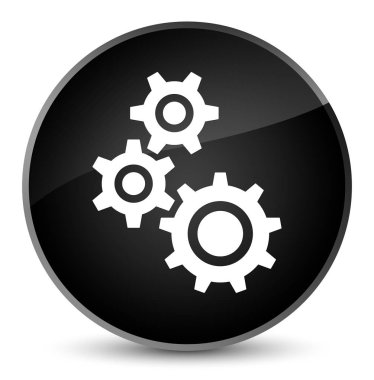 Gears'ın kutsal kişilerin resmi zarif siyah yuvarlak düğme