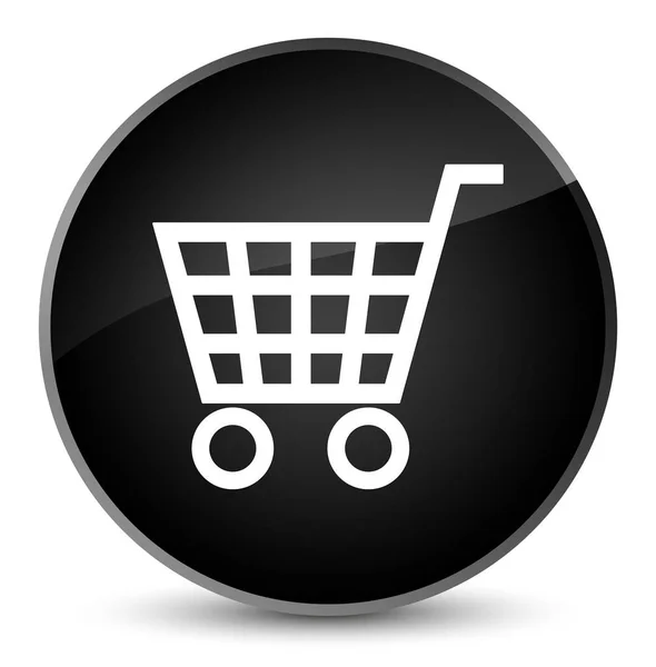 Ecommerce icona elegante pulsante rotondo nero — Foto Stock