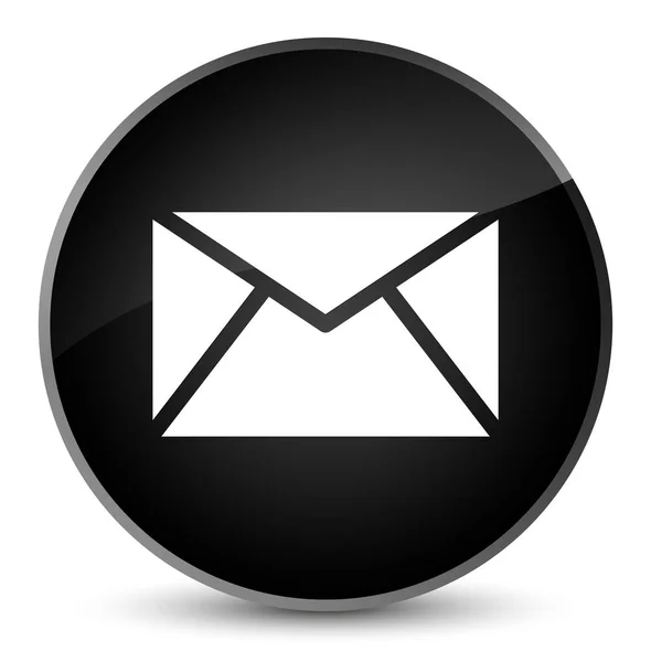 Email icon elegant black round button — Stock Photo, Image