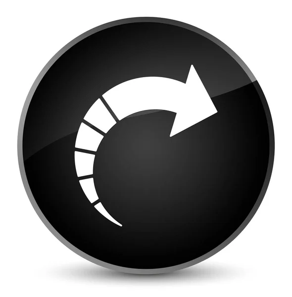 Наступна піктограма стрілки елегантна чорна кругла кнопка — стокове фото