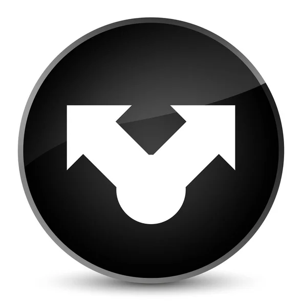 Share icon elegant black round button — Stock Photo, Image