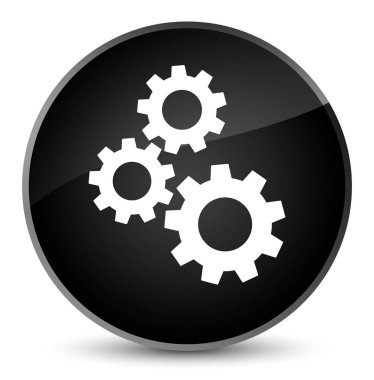 Gears'ın kutsal kişilerin resmi zarif siyah yuvarlak düğme