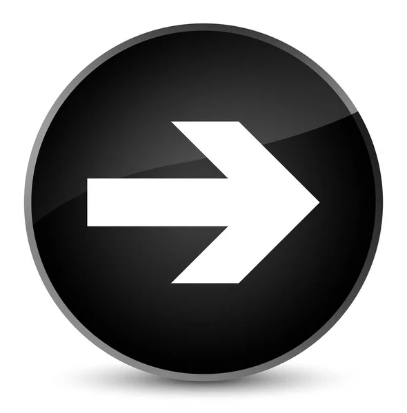 Siguiente icono de flecha elegante botón redondo negro —  Fotos de Stock