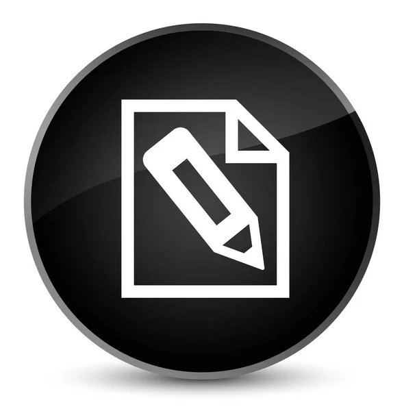 Penna i sidan ikonen eleganta svarta runda knappen — Stockfoto