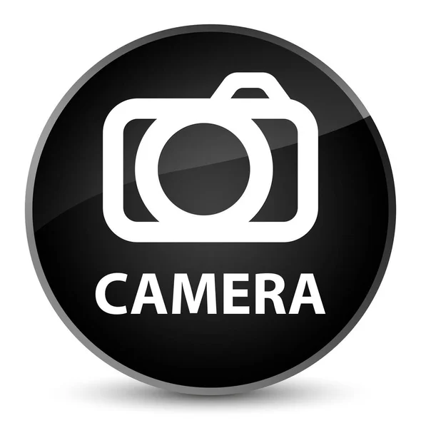 カメラ エレガントな黒の丸いボタン — ストック写真