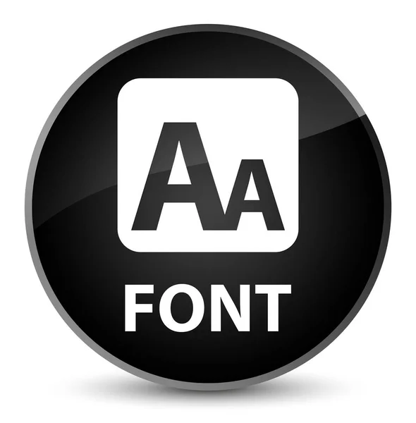 Font elegant svart rund knapp — Stockfoto