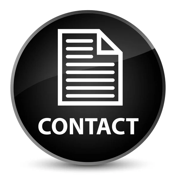 Contact (page icon) elegant black round button