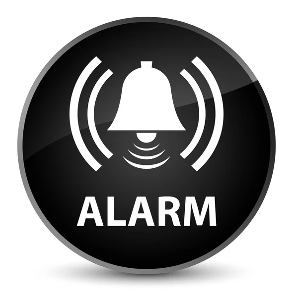 Alarm (Glockensymbol) eleganter schwarzer runder Knopf — Stockfoto