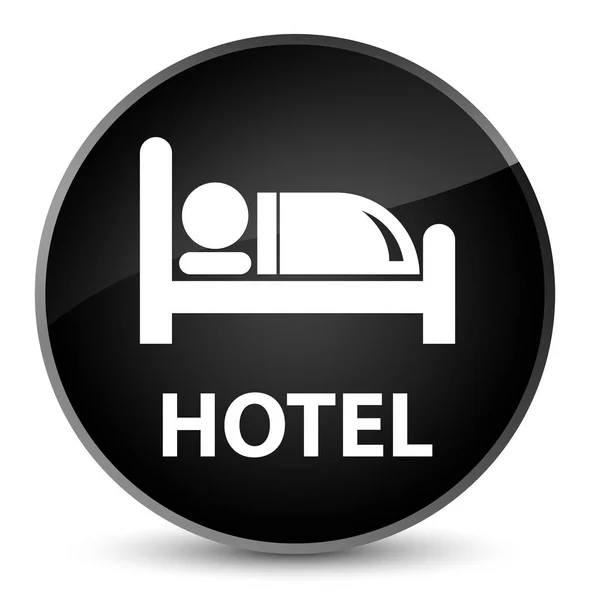 Hotel elegant black round button — Stock Photo, Image