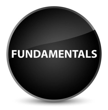 Temelleri zarif siyah yuvarlak düğmesi