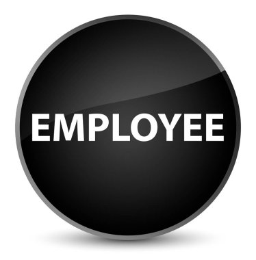 Çalışan zarif siyah yuvarlak düğmesini