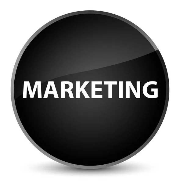 Elegante zwarte ronde knop marketing — Stockfoto