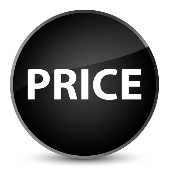 Price elegant black round button — Stock Photo, Image