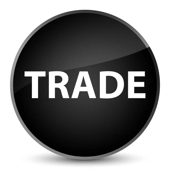 Comercio elegante botón redondo negro — Foto de Stock
