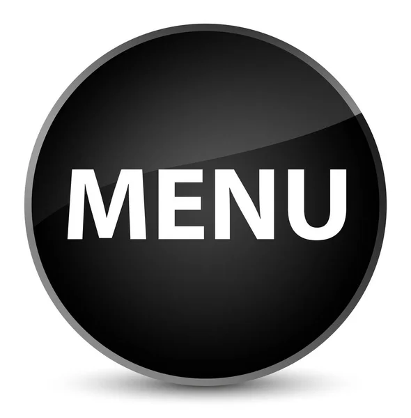 Menu elegante pulsante rotondo nero — Foto Stock