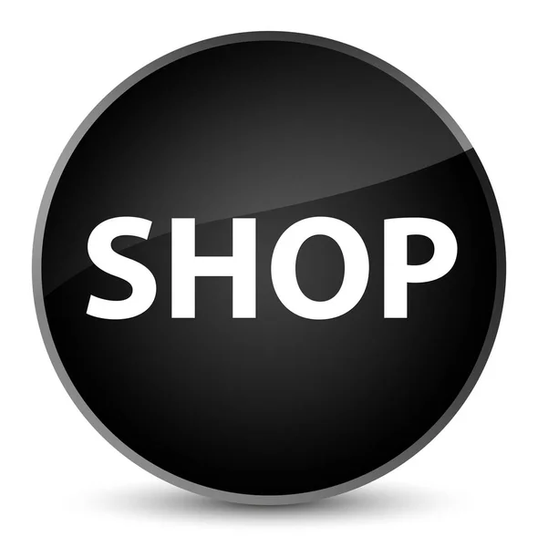 Shop elegant black round button — Stock Photo, Image
