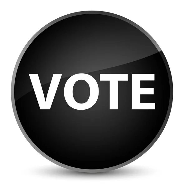 Голосування елегантна чорна кругла кнопка — стокове фото