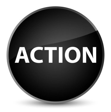 Eylem zarif siyah yuvarlak düğmesi