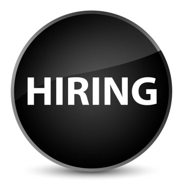 Zarif siyah yuvarlak düğmeye işe