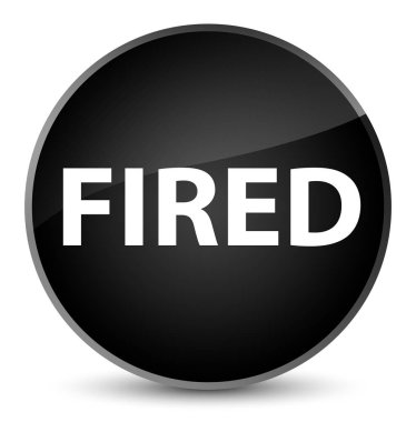 Zarif siyah yuvarlak düğmeye ateş